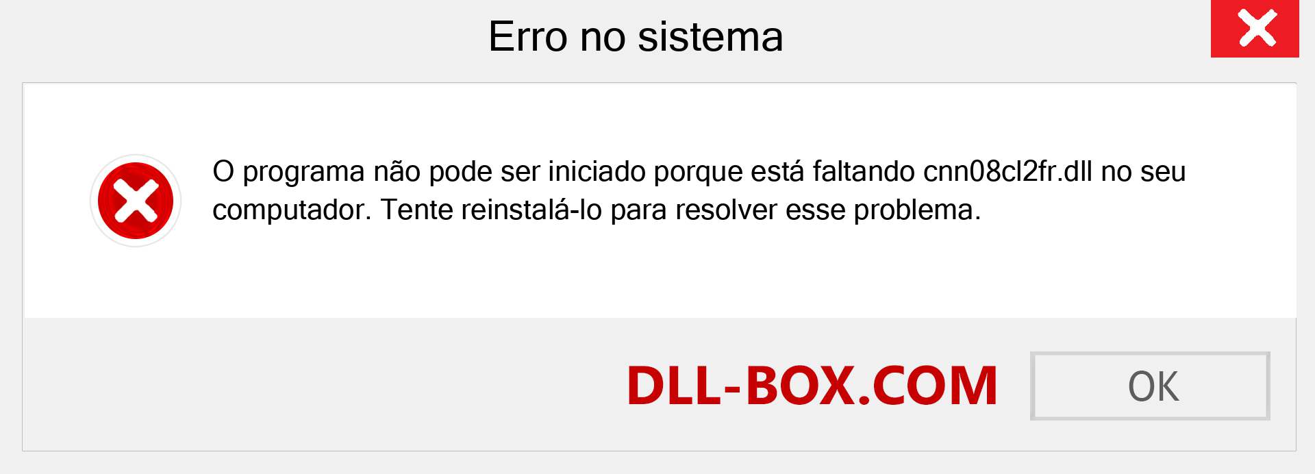 Arquivo cnn08cl2fr.dll ausente ?. Download para Windows 7, 8, 10 - Correção de erro ausente cnn08cl2fr dll no Windows, fotos, imagens